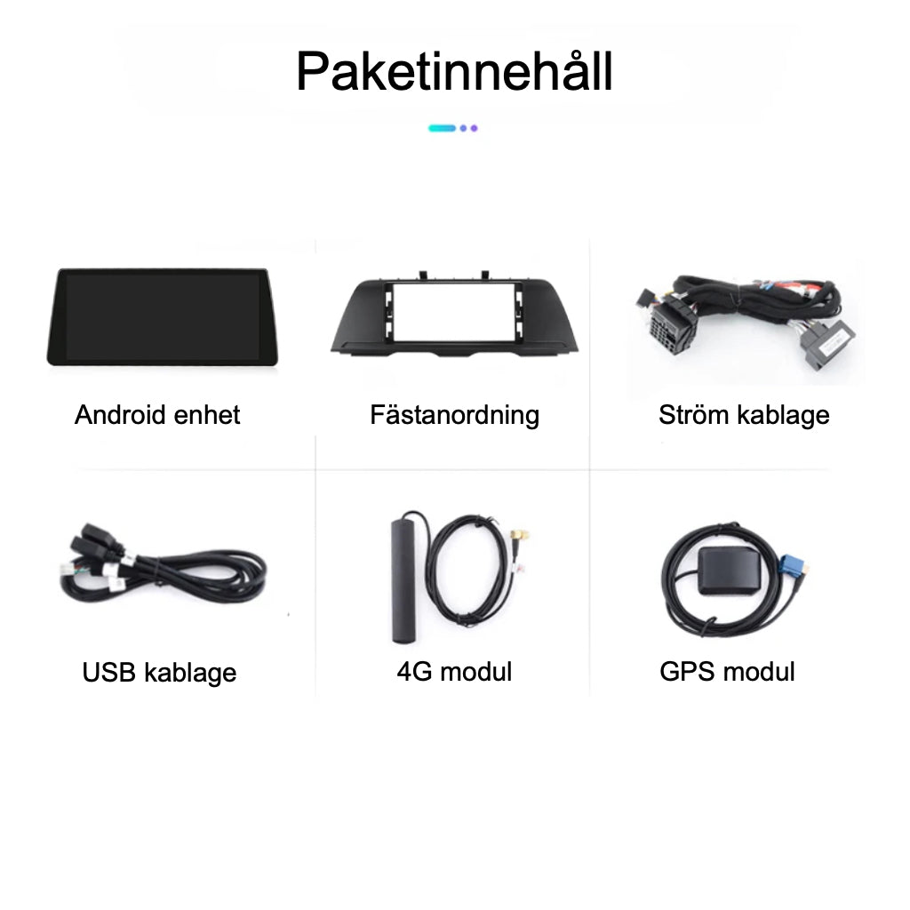 Bimmers™ 12.3" Android-skärm för BMW 5-serie (F10/F11) med Apple CarPlay & Android Auto