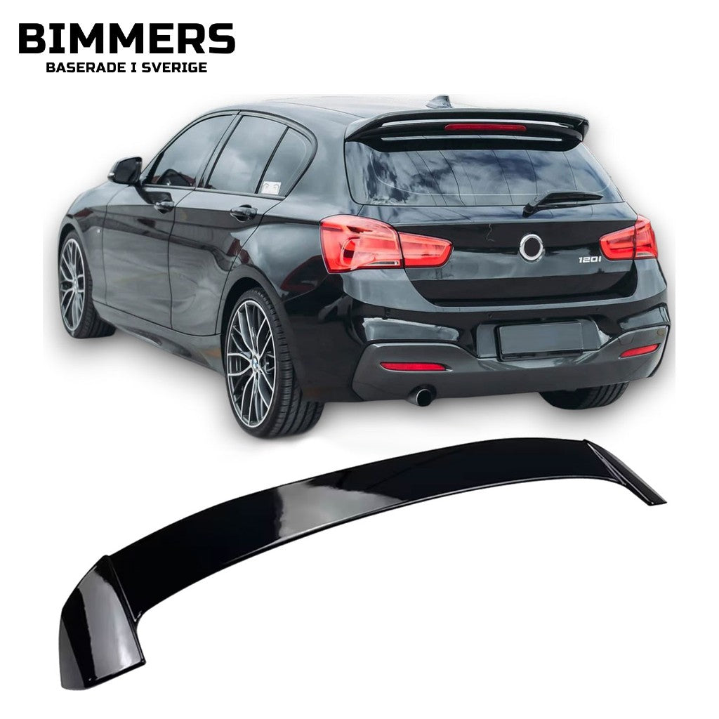 Bakspoiler BMW 1-serie F20 F21 2011-2018, blank svart, bild 1