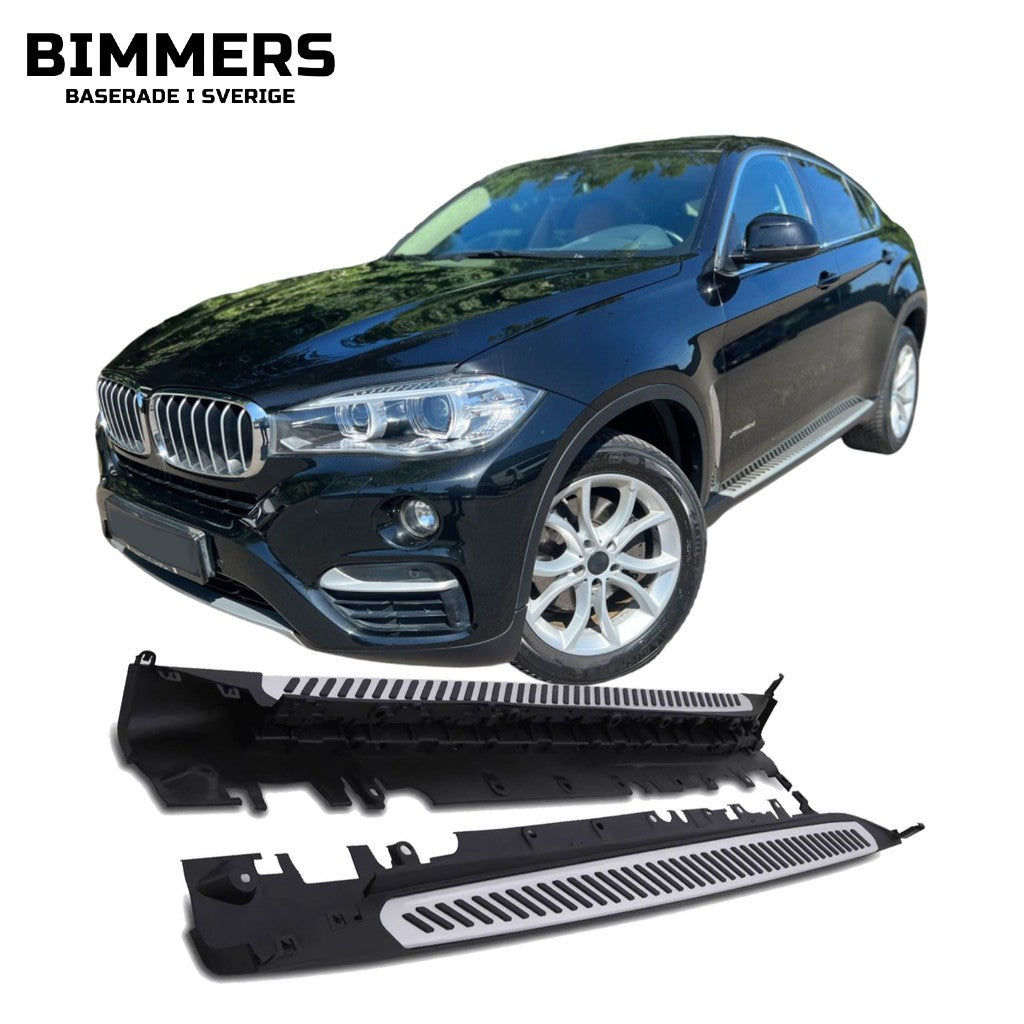 Fotsteg BMW X6 F16 2014-2019, rostfritt stål, bild 1