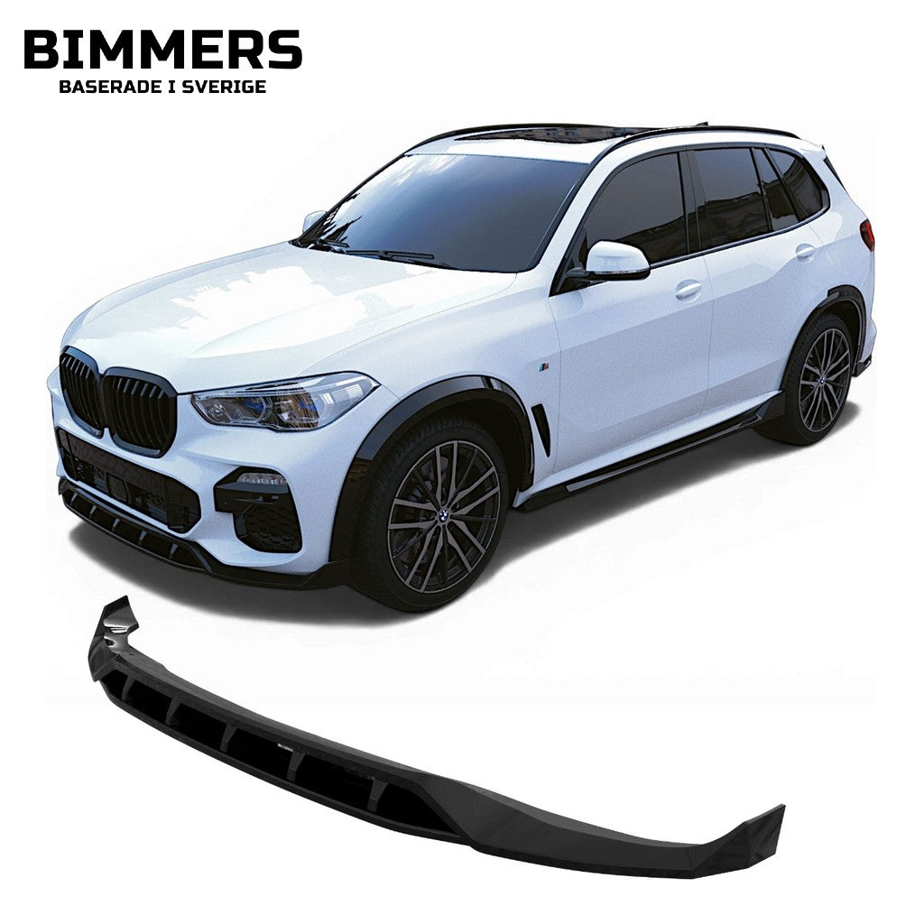 Frontläpp Apex BMW X5 G05 Pre LCI 2018-2023 M Sport, blank svart, bild 1