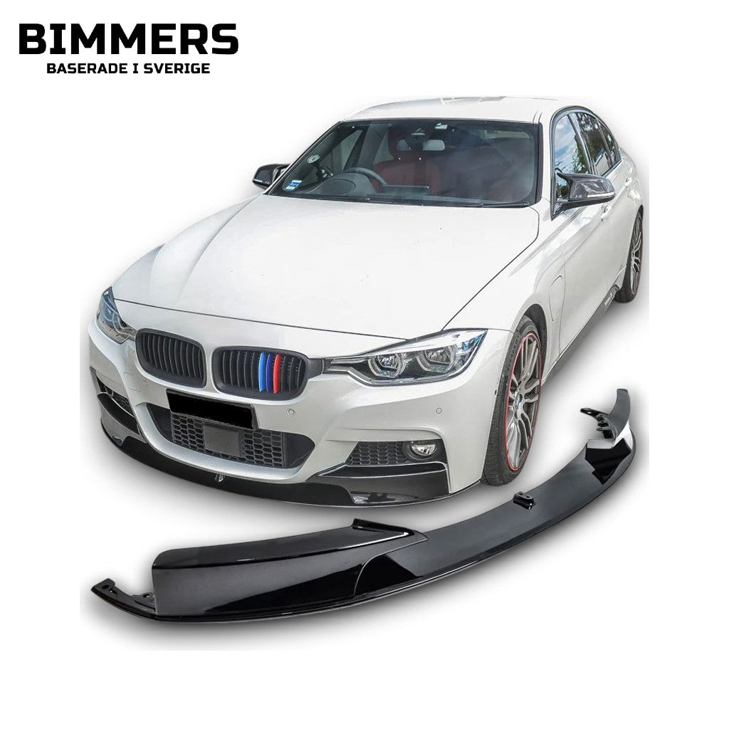 Frontläpp BMW 3-serie F30 F31 2011-2019 M Sport, blank svart, bild 1