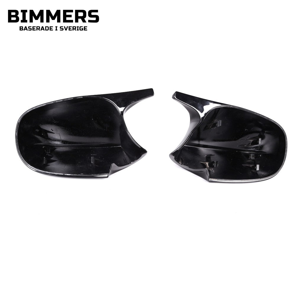 Spegelkåpor BMW E81 E82 E87 E88 E90 E91 E92 E93 LCI, blank svart, bild 3