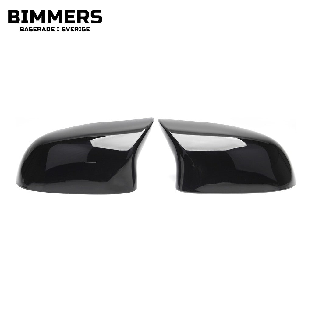 Spegelkåpor BMW X3 X4 X5 X6 F25 F26 F15 F16, blank svart, bild 1