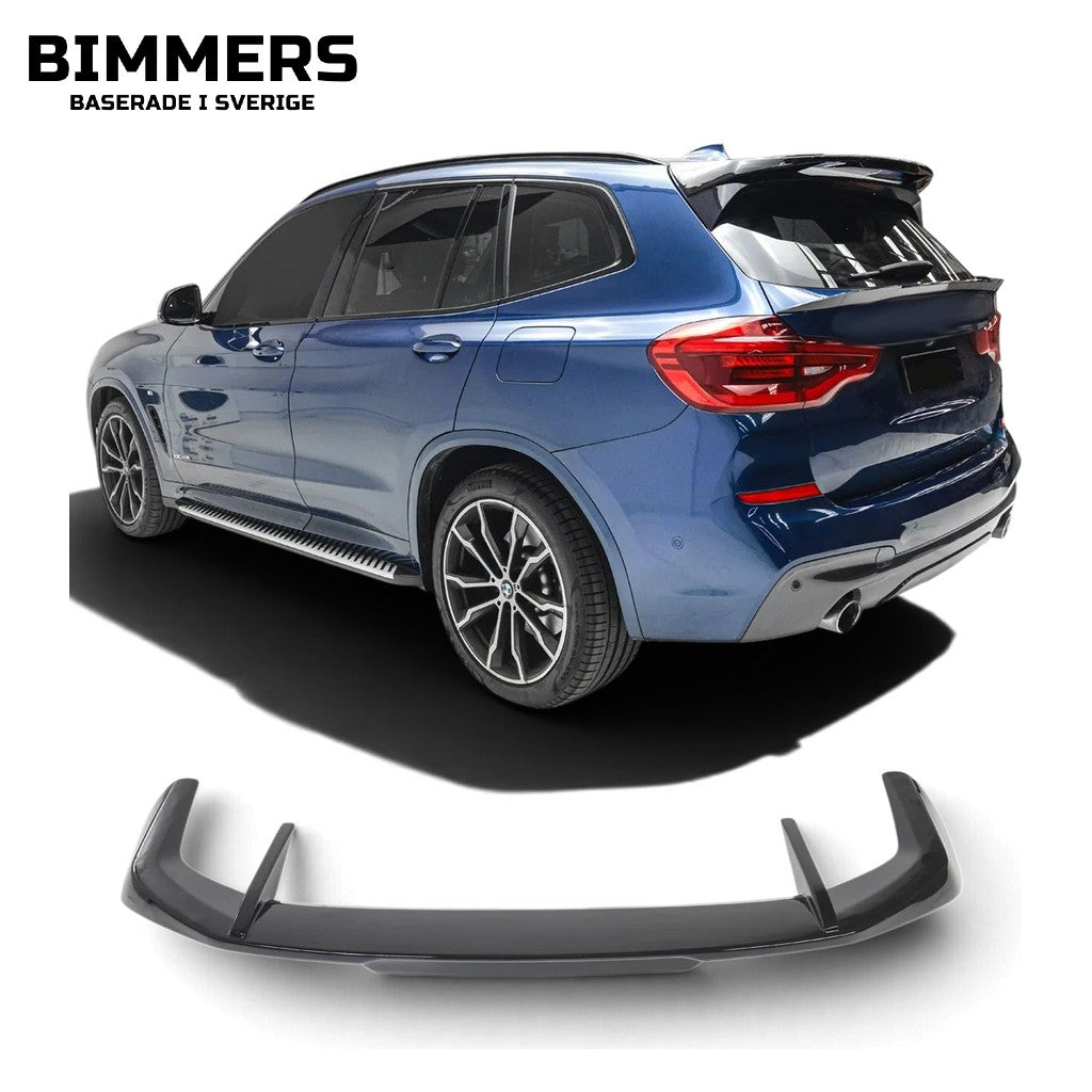 Takspoiler BMW X3 G01 2018-2024, blank svart, bild 1