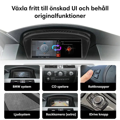 Bimmers™ Android bilstereo med trådløs Apple CarPlay, Android Auto (passer til E60, E61, E63, E64)