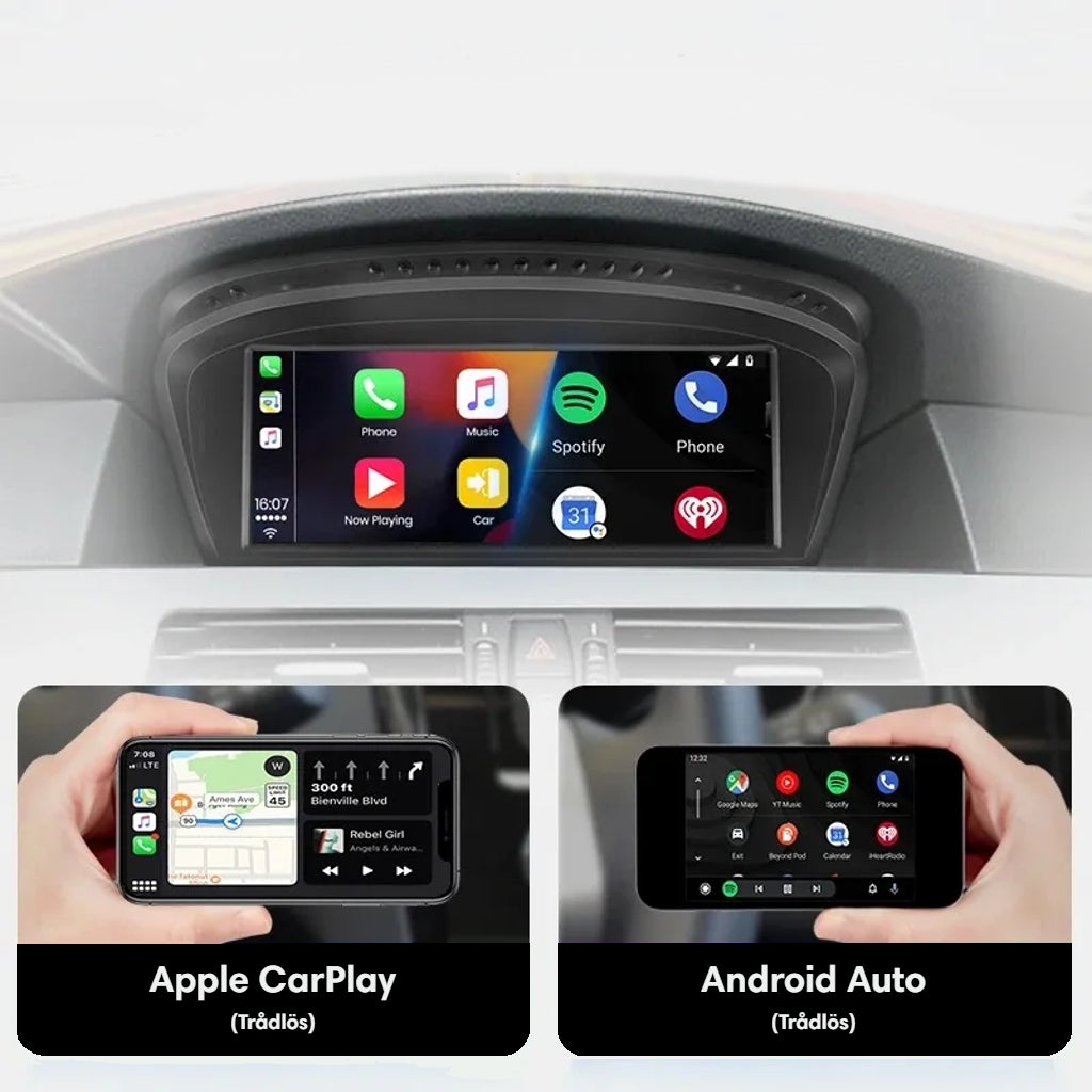 Bimmers™ Android bilstereo med trådlös Apple CarPlay, Android Auto (Passar E60, E61, E63, E64)