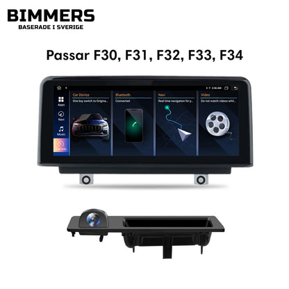 Bimmers™ Android bilstereo med trådlös Apple CarPlay, Android Auto (Passar F30, F31, F32, F33, F34)