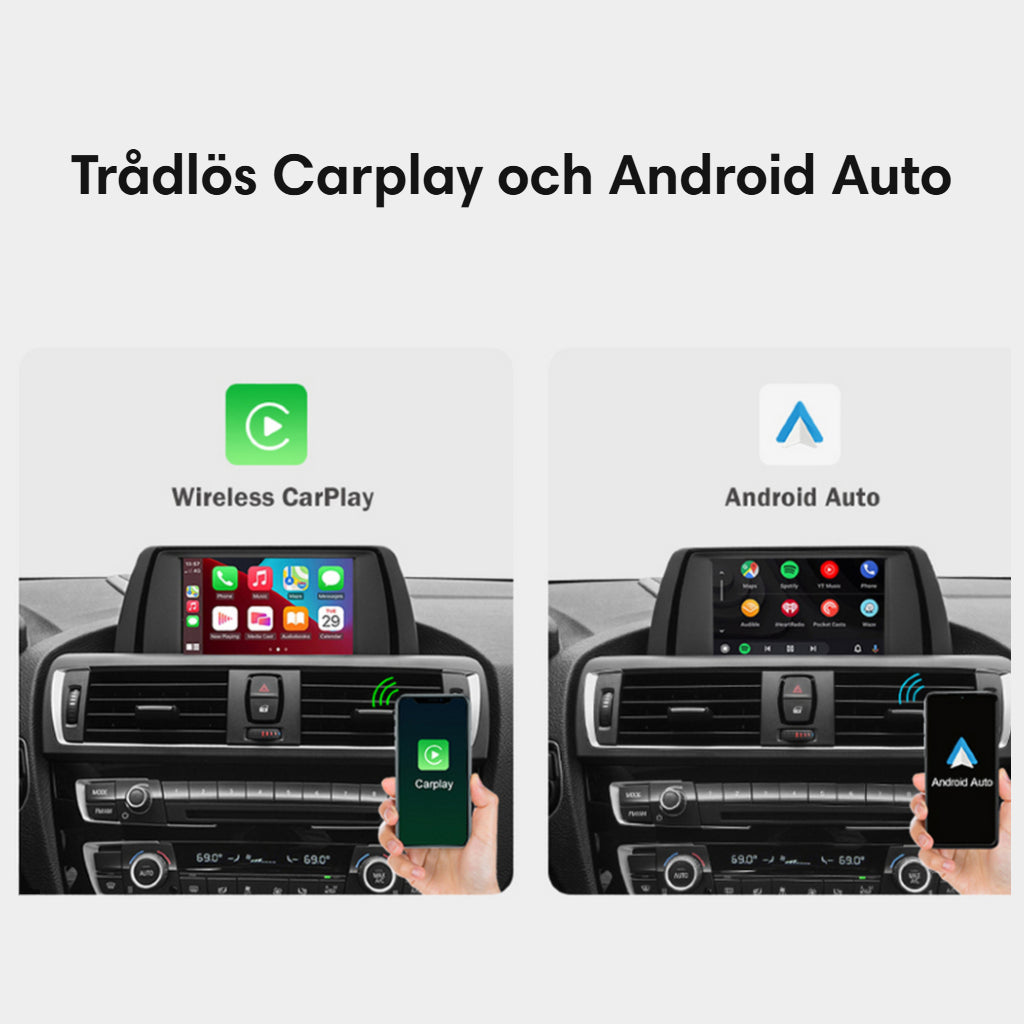 Bimmers™ BMW Trådlös Carplay & Android Auto Box (Passar BMW 1,2,3,4,5,6,7 serien,X1,X3,X4,X5,X6)