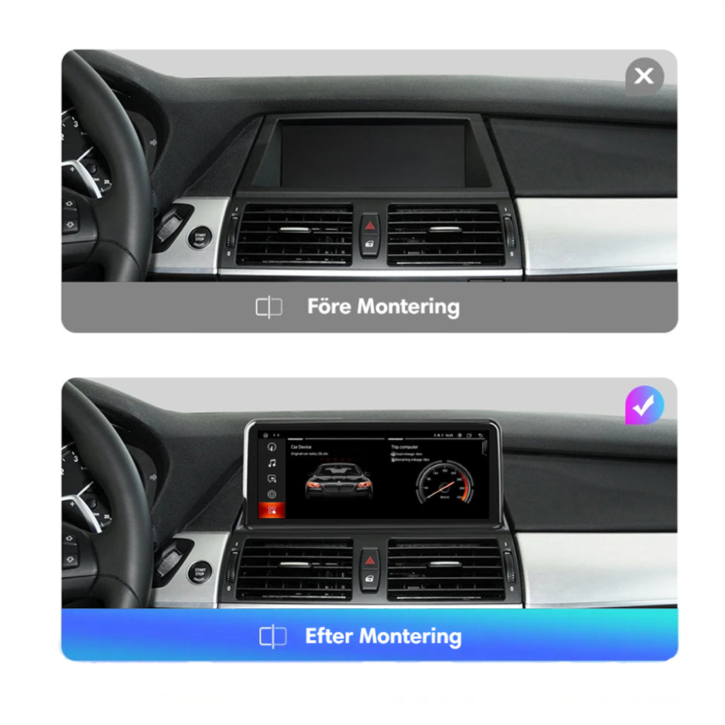 Bimmers™ Android bilstereo med trådlös Apple CarPlay, Android Auto (Passar E70, E71)