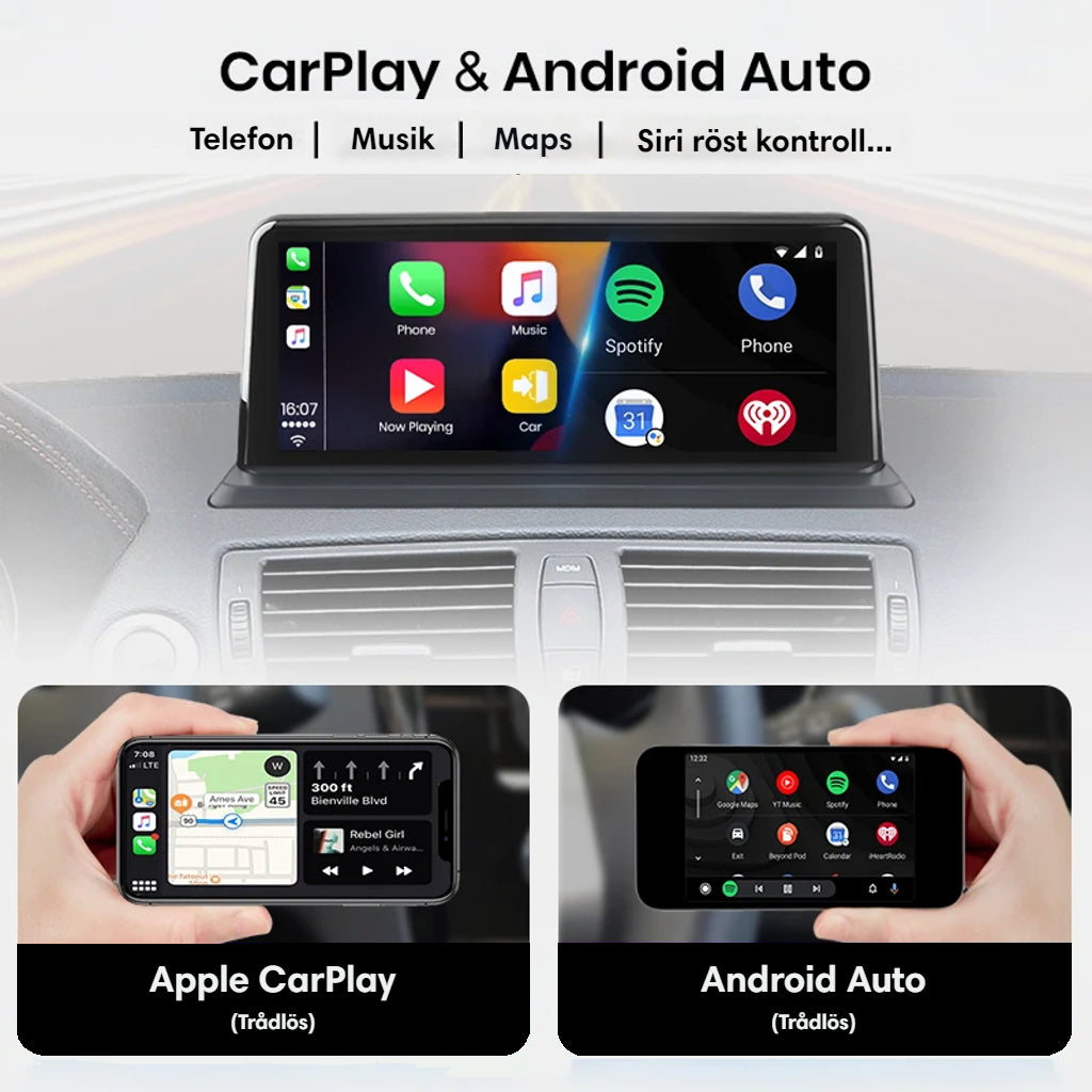 Bimmers™ BMW Android bilstereo med Apple CarPlay/Android Auto (FÖR E81, E82, E87, E88)