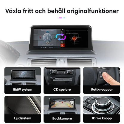 Bimmers™ BMW Android bilstereo med Apple CarPlay/Android Auto (FÖR E81, E82, E87, E88)