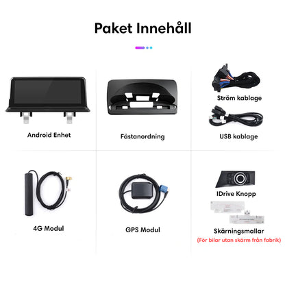 Bimmers™ BMW Android bilstereo med Apple CarPlay/Android Auto (FÖR E81, E82, E87, E88)