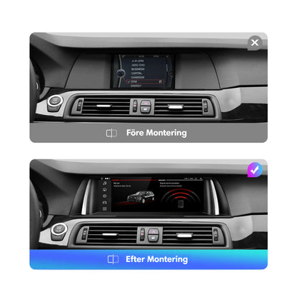 Bimmers™ Android bilstereo med trådlös Apple CarPlay, Android Auto (Passar F10, F11)
