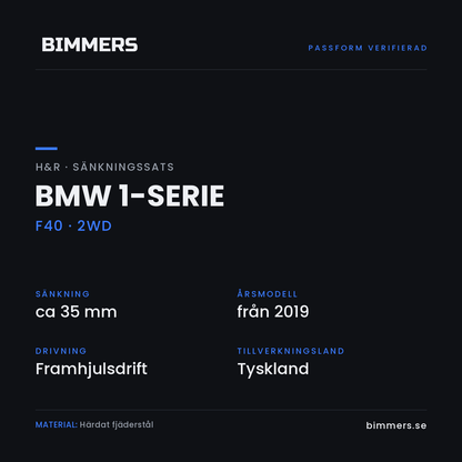 Faktabild som innehåller information gällande passform av HR-28635-4