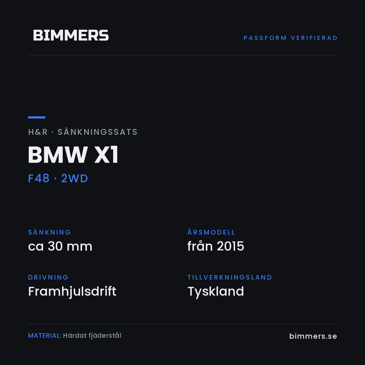 Faktabild som innehåller information gällande passform av HR-28790-2