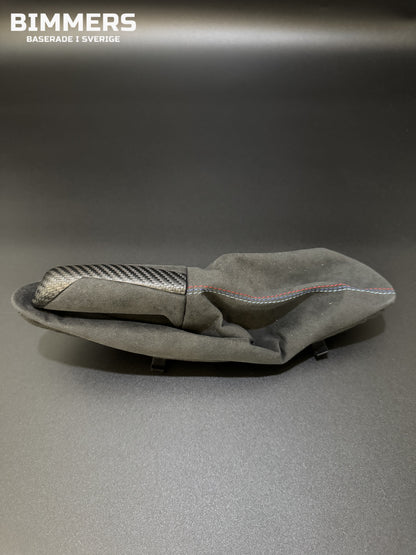 Bimmers™ Handbromshandtag i Äkta Kolfiber & Alcantara (Passar F30, F31, F32, F33, F34, F36)