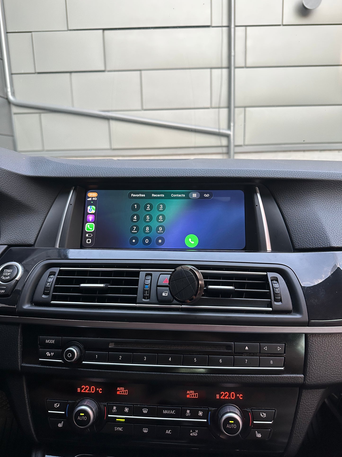 Bimmers™ Linux Skärm trådlös Apple CarPlay & Android Auto för BMW 5-serie F10/F11