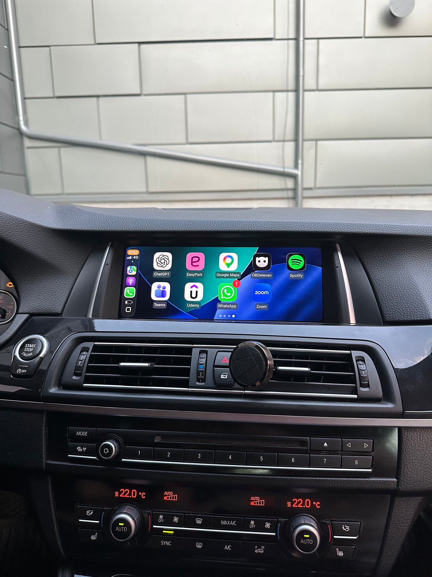Bimmers™ Linux Skärm trådlös Apple CarPlay & Android Auto för BMW 5-serie F10/F11