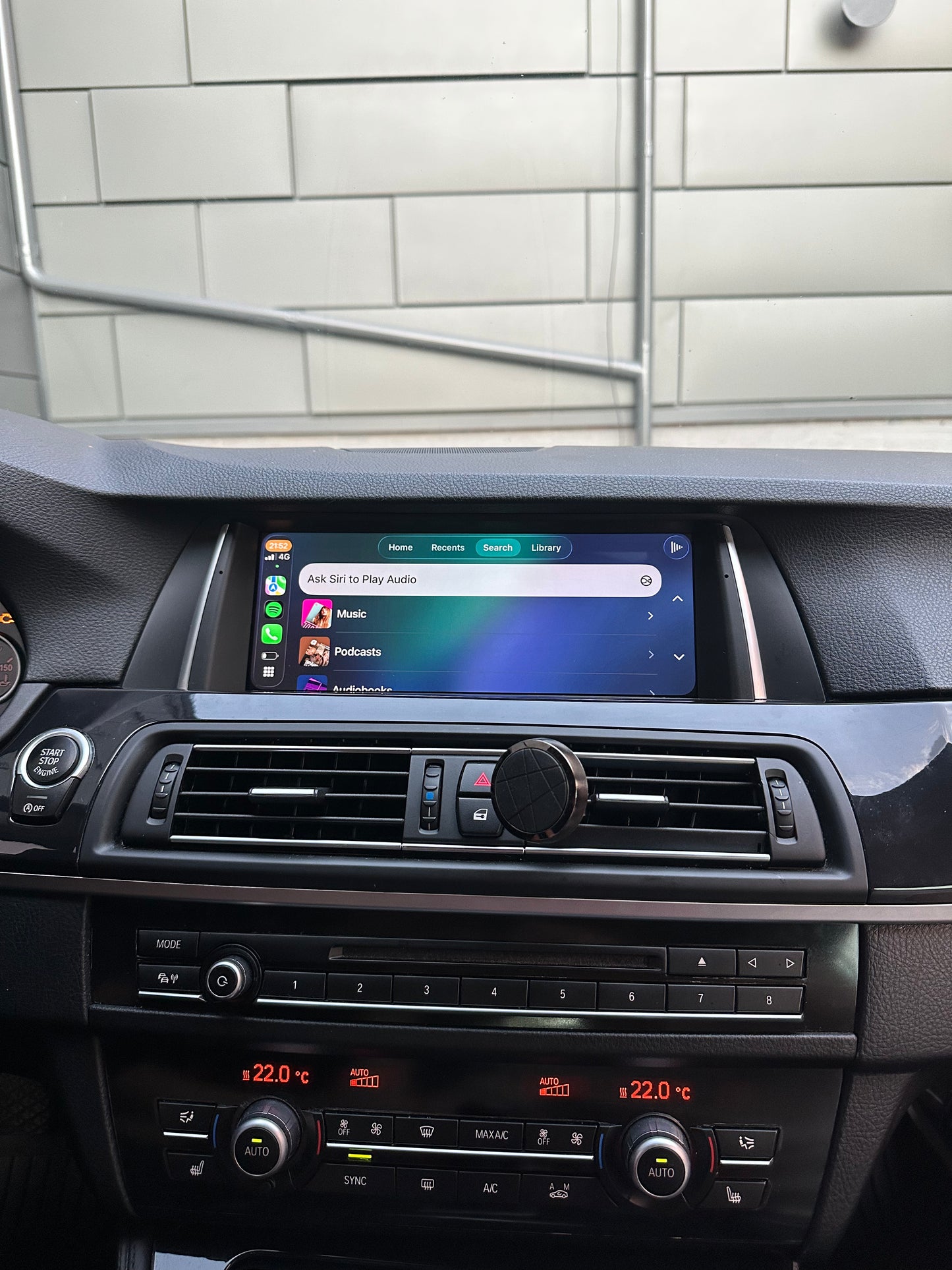 Bimmers™ Linux Skärm trådlös Apple CarPlay & Android Auto för BMW 5-serie F10/F11