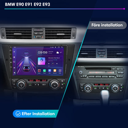 Bimmers™ Android bilstereo med trådløs Apple CarPlay, Android Auto (passer til E90/E91/E92/E93)