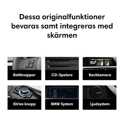 Bimmers™ Android bilstereo med trådløs Apple CarPlay, Android Auto (passer til E90/E91/E92/E93)