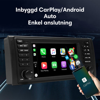 Bimmers™ Android bilstereo med trådad/trådlös Apple CarPlay, Android Auto (Passar E39)