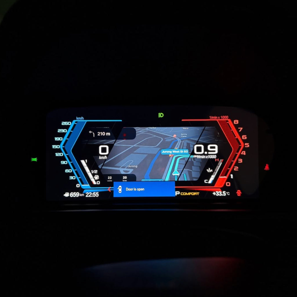 Bimmers™ Digitalt mätarhus Trådlös Apple CarPlay, Android Auto (F1x, F2x, F3x, F4x, E6x, E9x)