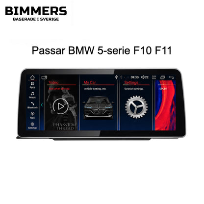 Bimmers™ 12.3" Android-skärm för BMW 5-serie (F10/F11) med Apple CarPlay & Android Auto