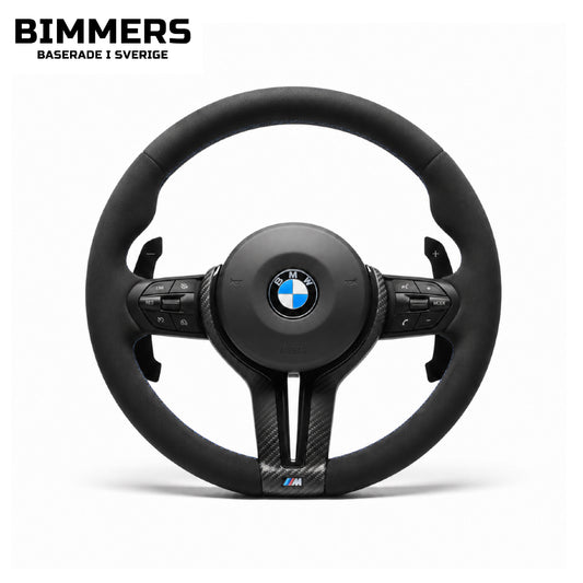 BMW M Sport Ratt i Matt-Kolfiber & Alcantara (Passar F1X, F2X, F3X, F8X, E9X, X3, X4, X5, X6)