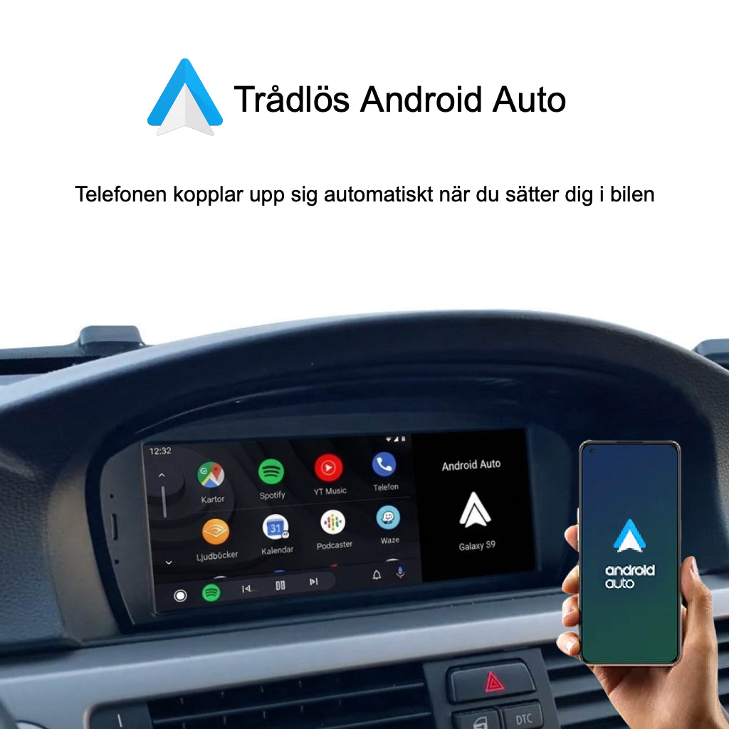 Bimmers™ Linux-skärm trådlös Apple CarPlay/Android Auto (För E60, E61, E90, E91, E92, E93)