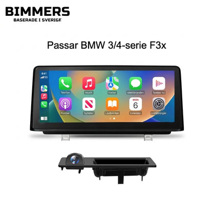 Bimmers™ Linux-skärm med Apple CarPlay & Android Auto för BMW 3/4-serie F30/F31/F32/F34/F36 (10.25" / 12.3")
