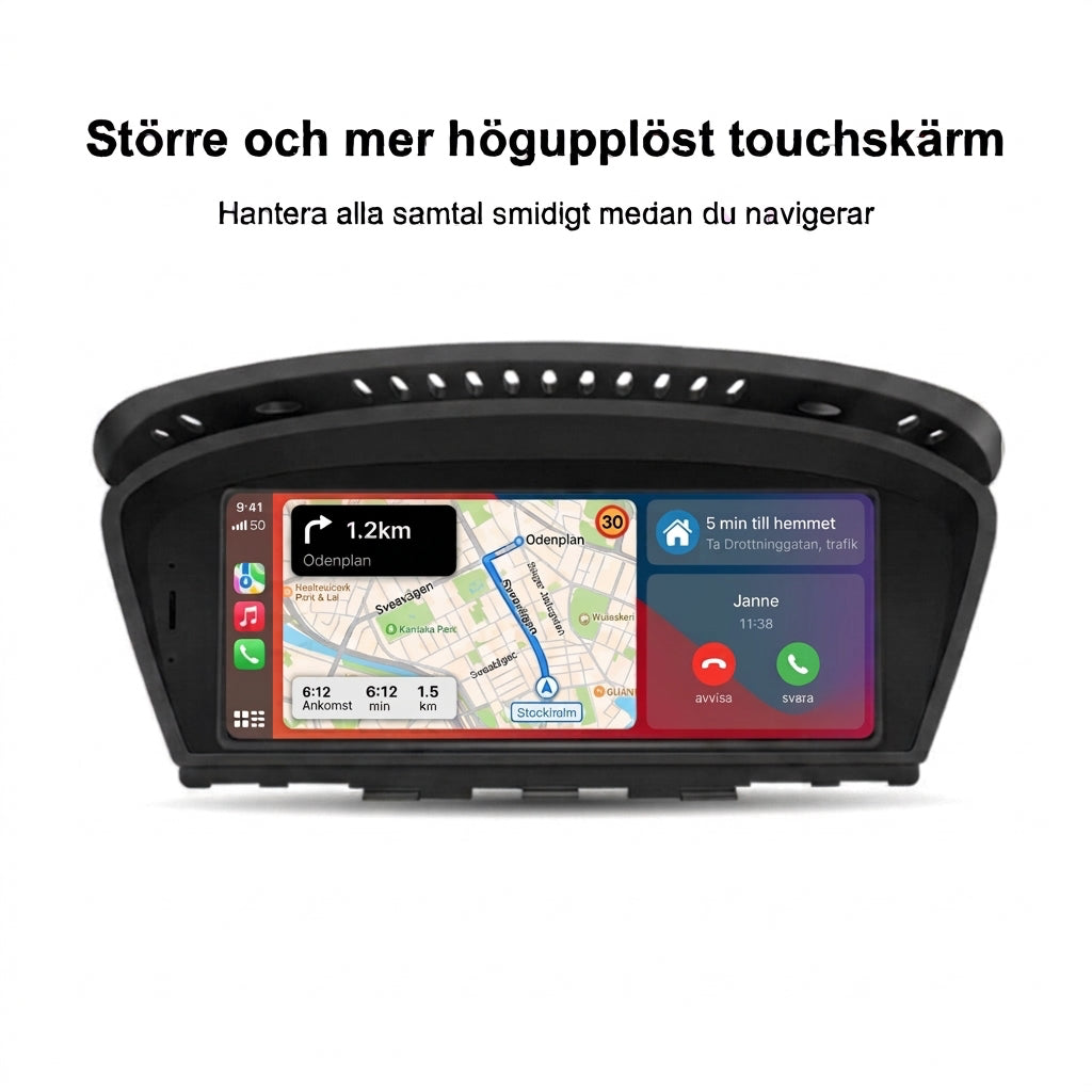 Bimmers™ Linux-skärm trådlös Apple CarPlay/Android Auto (För E60, E61, E90, E91, E92, E93)