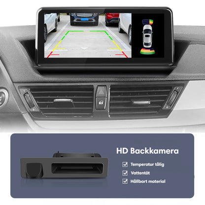 Bimmers Androidskärm för BMW X1 E84 HD backkamera.