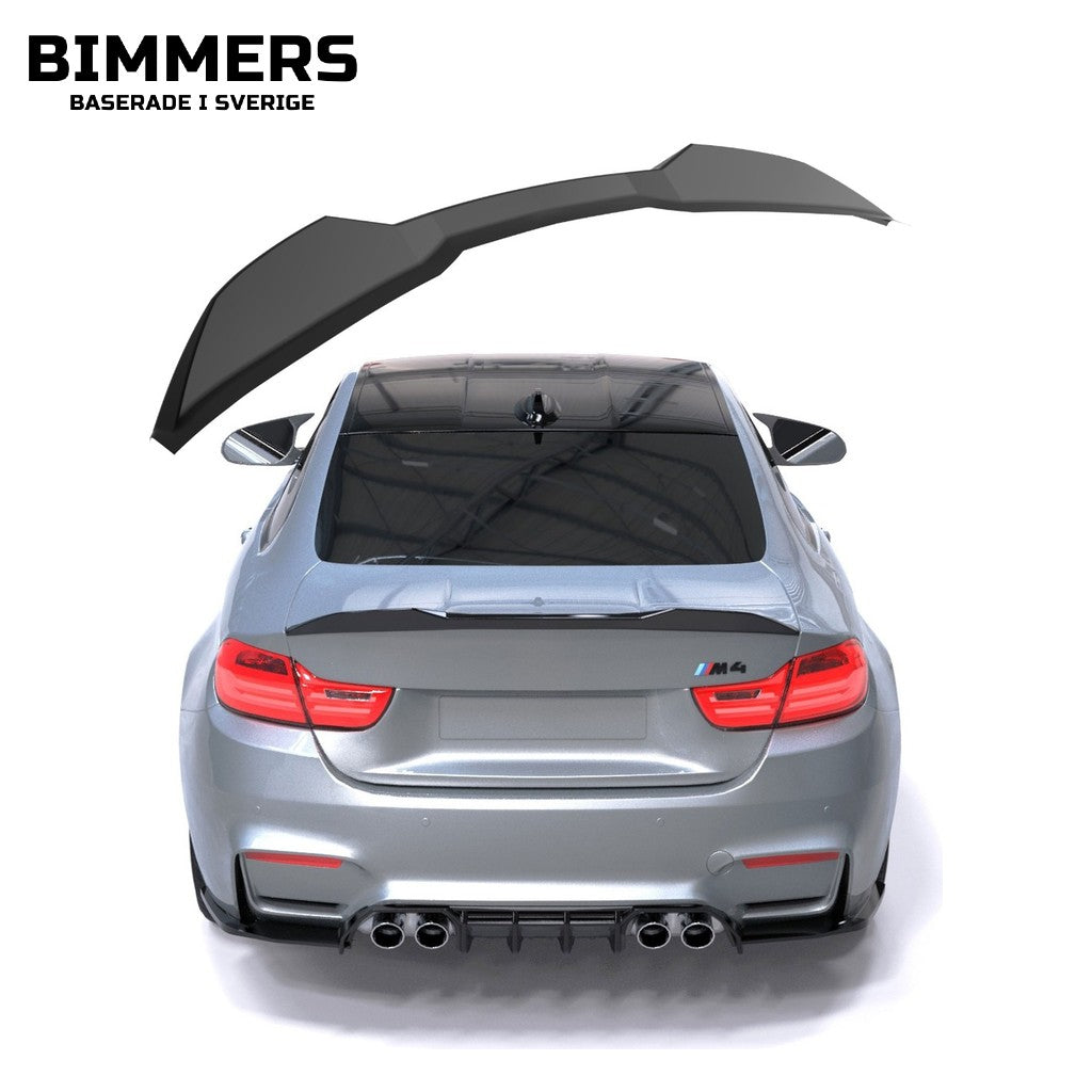 Bakspoiler Apex BMW M4 F82, blank svart, bild 1