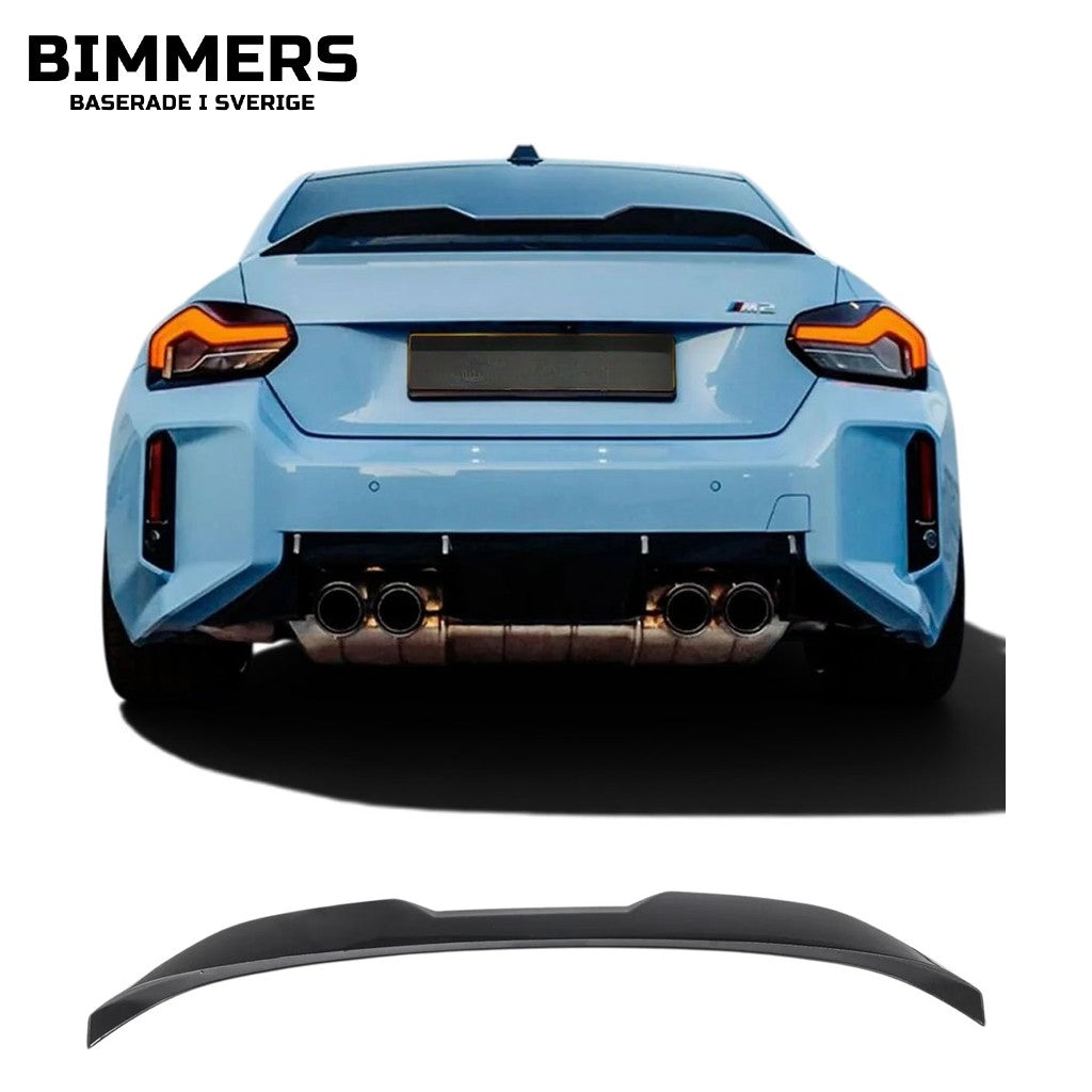 Bakspoiler BMW 2-serie G42 från 2021, blank svart, bild 1