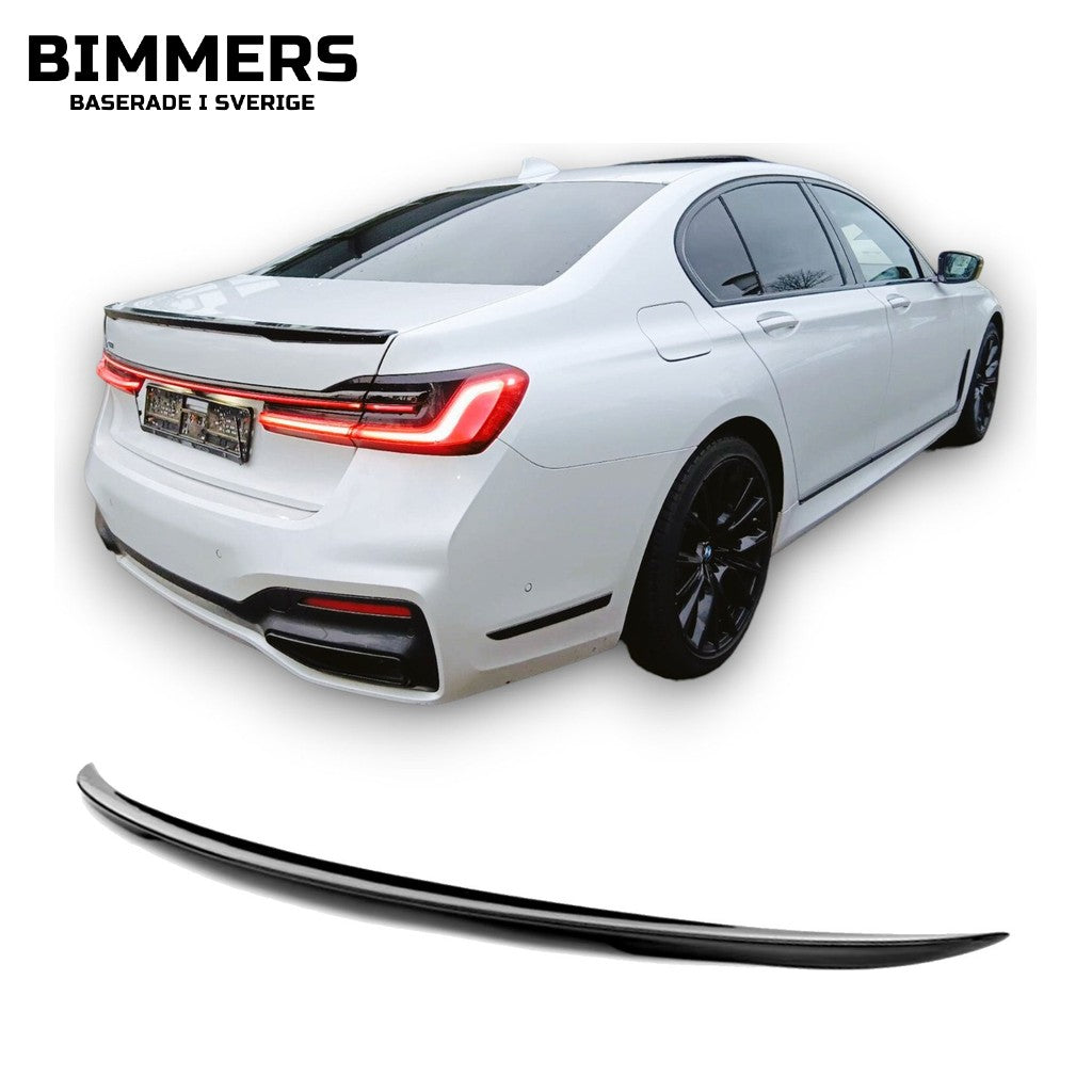 Bakspoiler BMW 7-serie G11 G12 2015-2019, blank svart, bild 1
