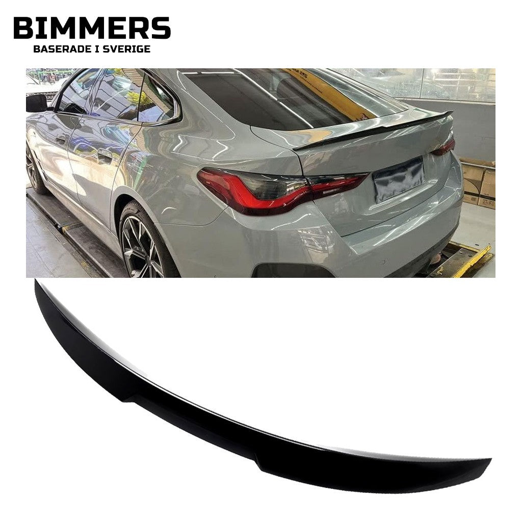 Bakspoiler CS-design BMW 4-serie Gran Coupé G26, blank svart, bild 1