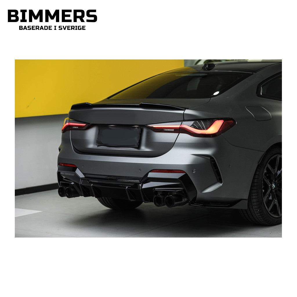 Bakspoiler KORE BMW 4-serie G22, blank svart, bild 2
