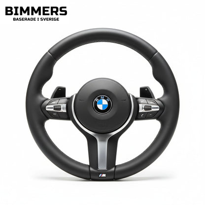 En BMW M Sport ratt med airbag som passar flera modeller som exempelvis  F30, F31, F10, F11.