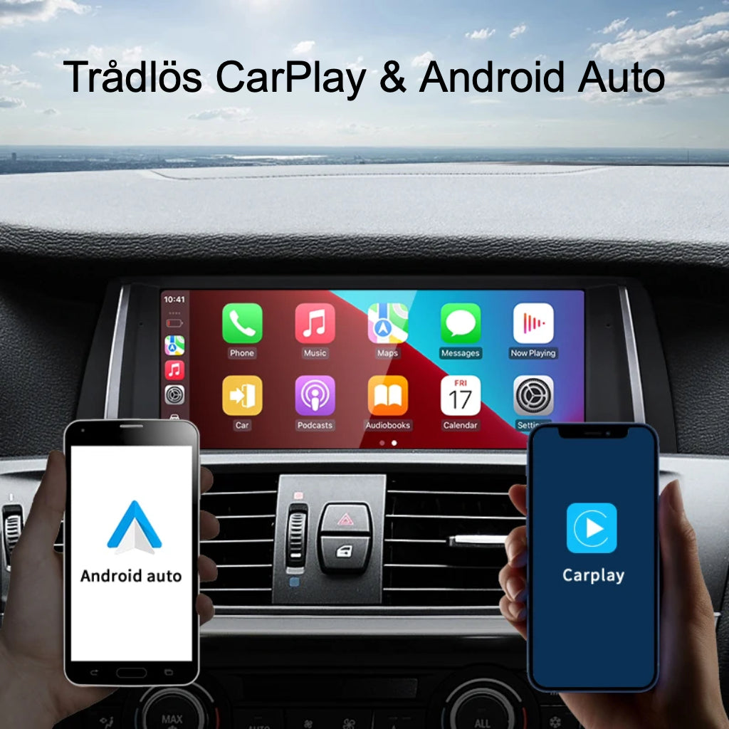 Trådlös Apple CarPlay och Android Auto med Bimmers Androidskärm för BMW X3 och X4 (F25, F26)