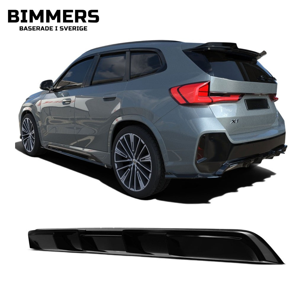 Diffusor Apex BMW X1 U11 från 2022 M Sport, blank svart, bild 1