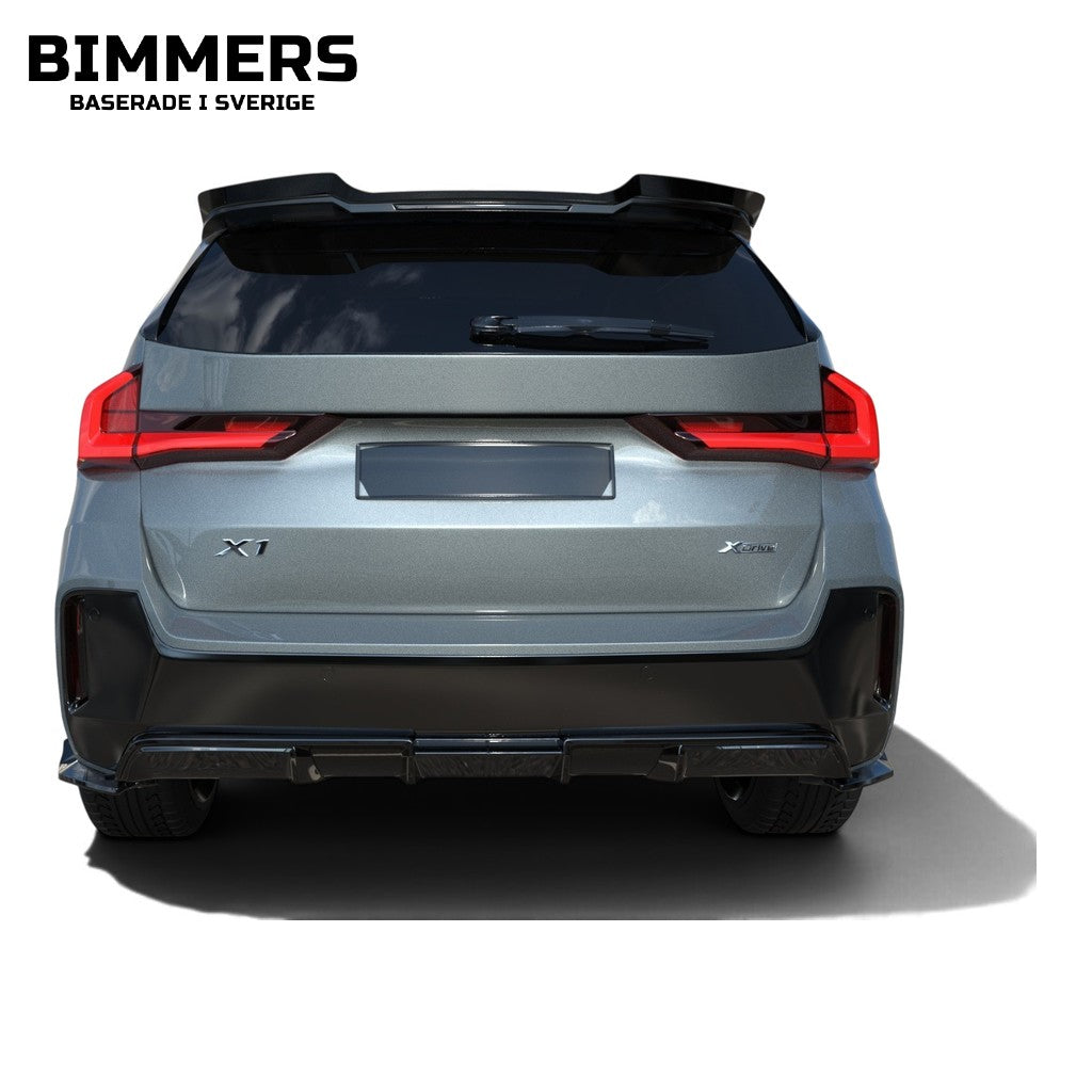 Diffusor Apex BMW X1 U11 från 2022 M Sport, blank svart, bild 2