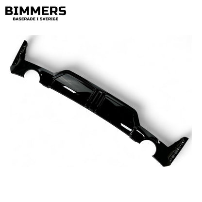 Diffusor BMW 3-serie G20 G21 LCI från 2022 M Sport, blank svart, bild 2