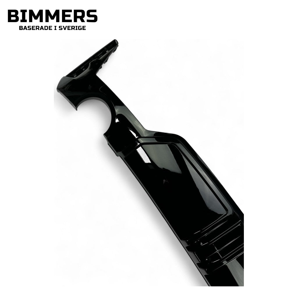 Diffusor BMW 3-serie G20 G21 LCI från 2022 M Sport, blank svart, bild 3