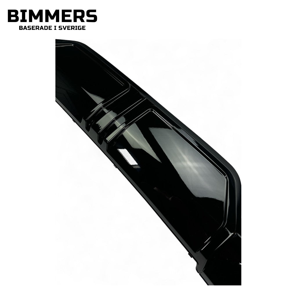 Diffusor BMW 3-serie G20 G21 LCI från 2022 M Sport, blank svart, bild 4