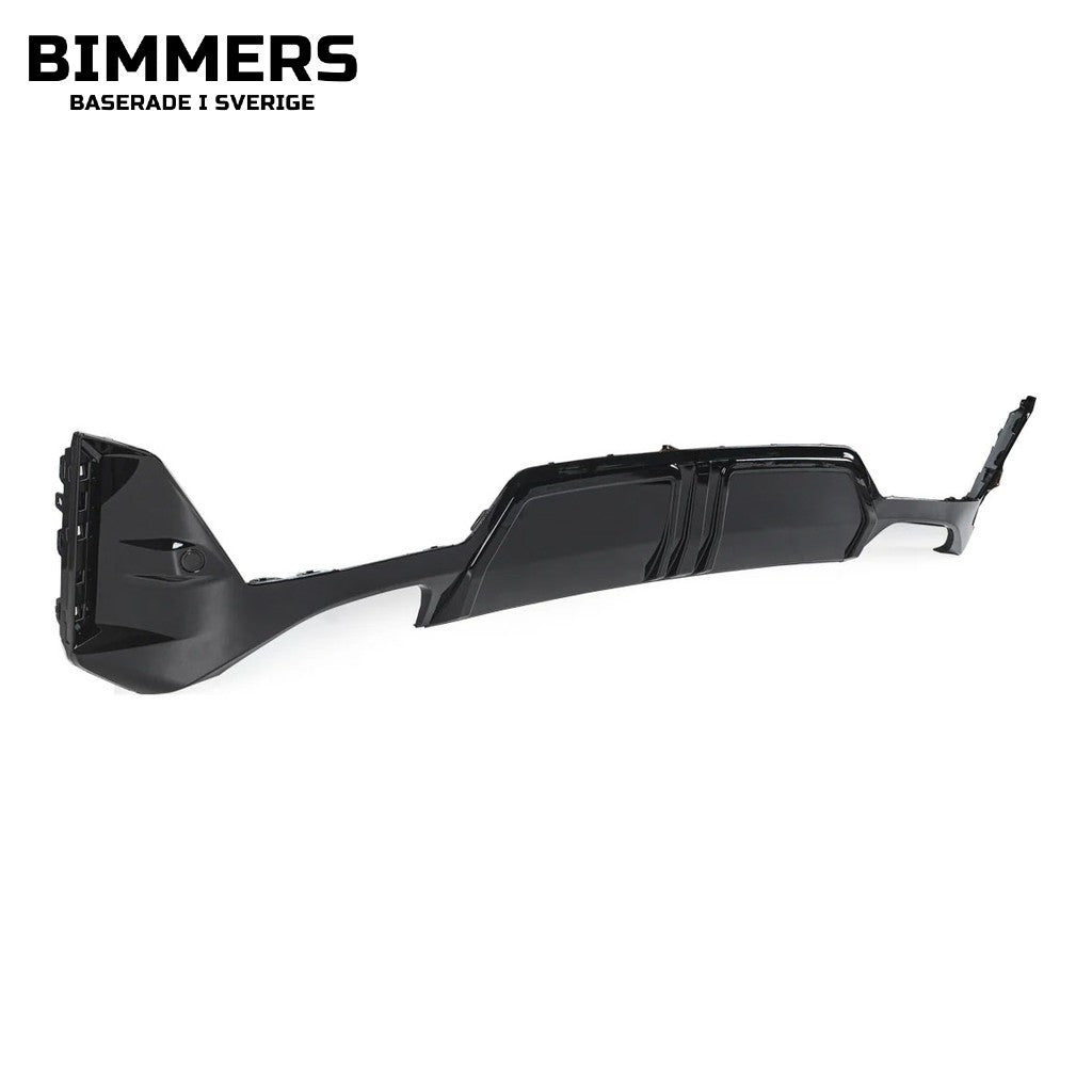 Diffusor med ändrörsblenden BMW 3-serie G20 G21 LCI från 2022 M Sport, kromade ändrörsblenden, bild 2