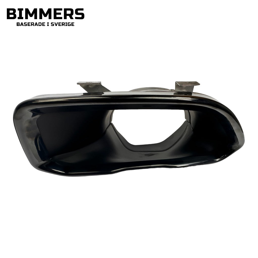 Diffusor med ändrörsblenden BMW 3-serie G20 G21 LCI från 2022 M Sport, svarta ändrörsblenden, bild 5