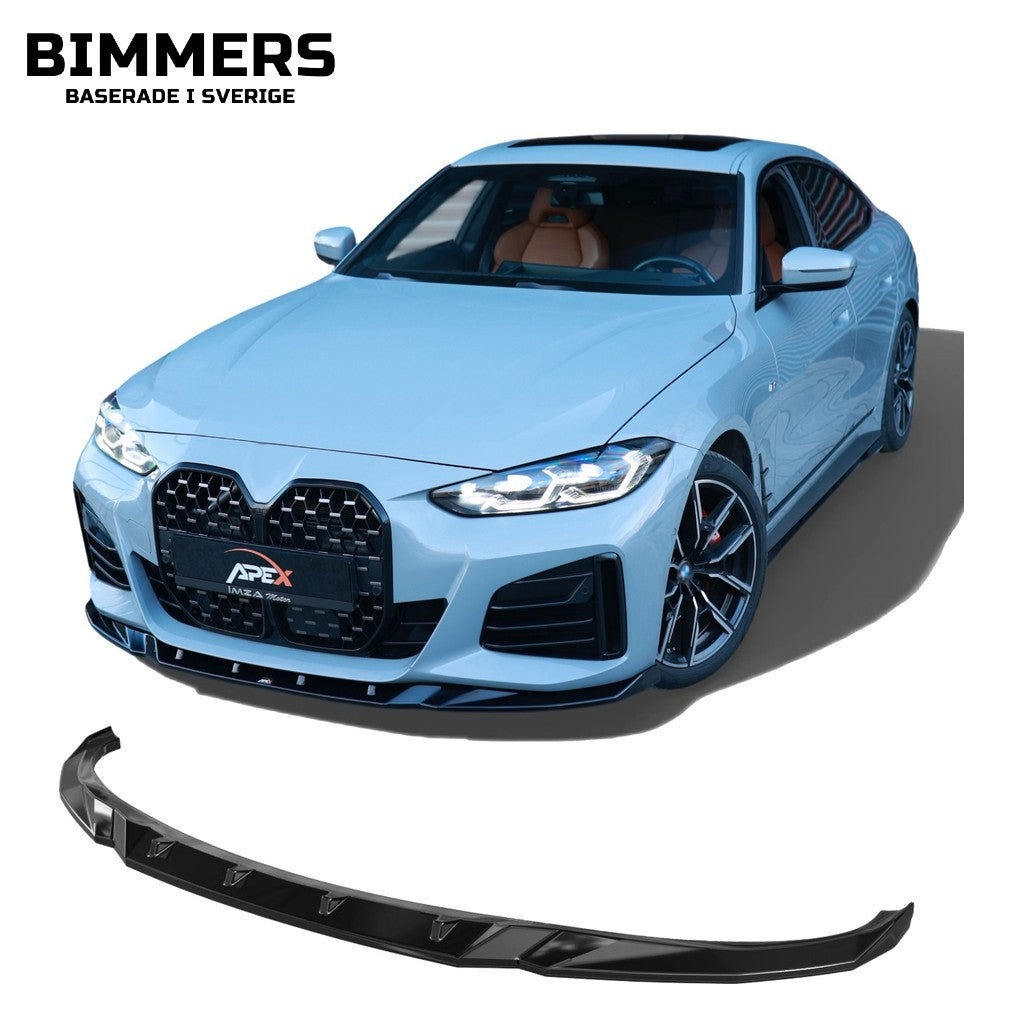 Frontläpp Apex BMW 4-serie Gran Coupé G26, blank svart, bild 1