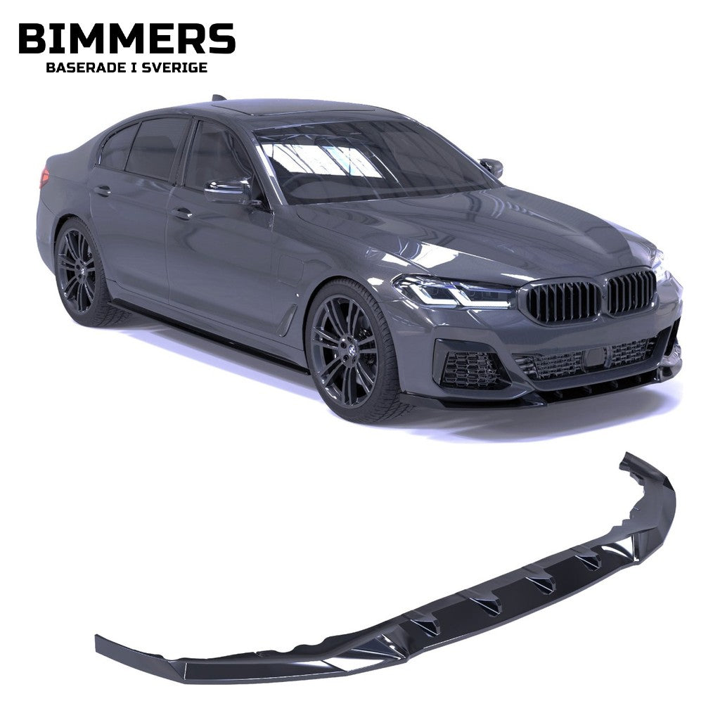 Frontläpp Apex BMW 5-serie G30 LCI 2020-2023 M Sport, blank svart, bild 1