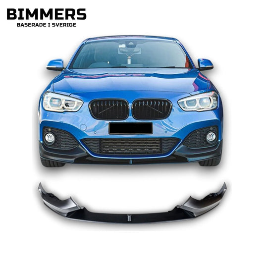 Frontläpp BMW 1-serie F20 F21 LCI från 2015 M Sport, blank svart, bild 1